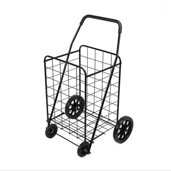 Large Metal Fold Up Shopping Trolley